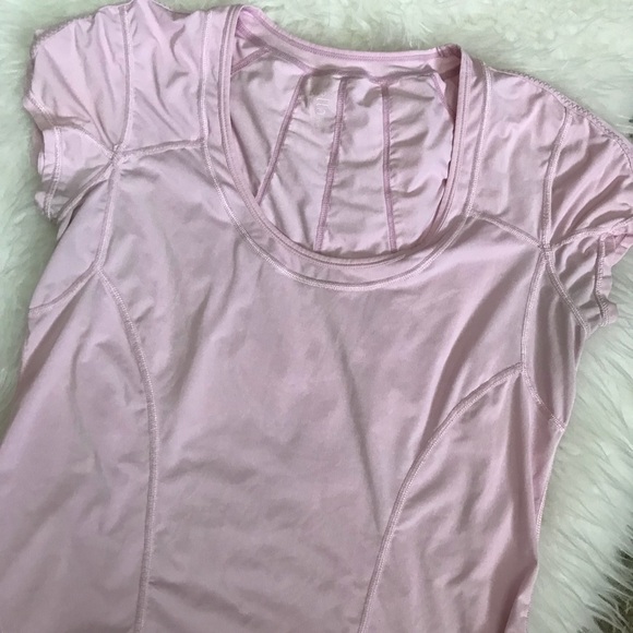 Zella Pink Yoga Exercise Top Sz Lg - Picture 3 of 7